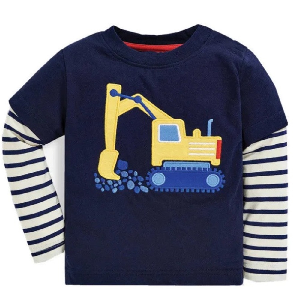 Kidsyard Greenland navy earth mover construction digger truck 5/6